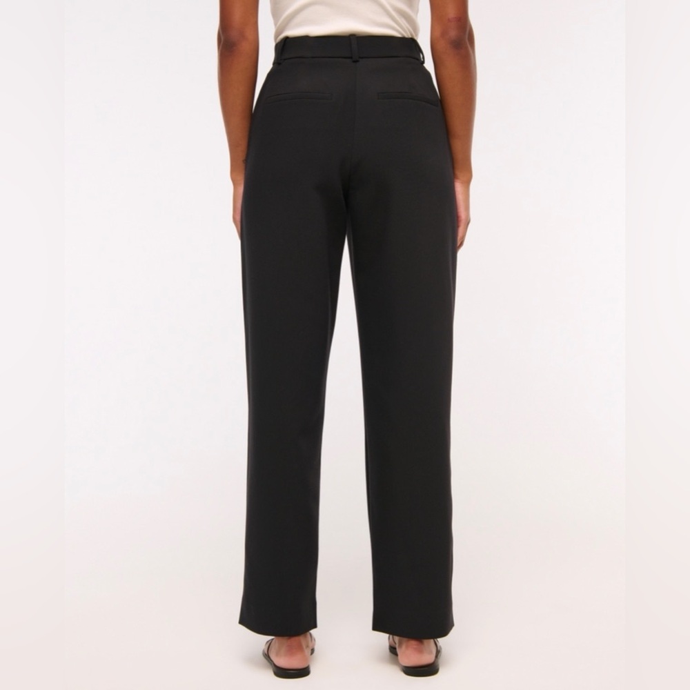 Curve Love A&F Quinn Tailored Straight Pant - Picture 3 of 12